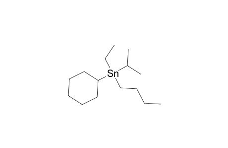 Stannane, butylcyclohexylethyl(1-methylethyl)-