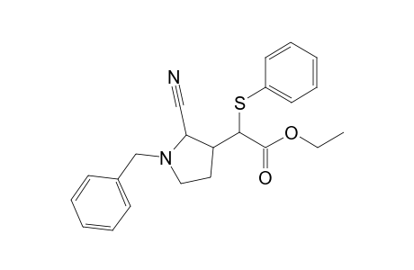 Ethyl 2-(1-benzyl-2-cyanopyrrolid-3-yl)-2-phenylthioacetate isomer