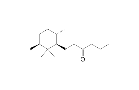 (+)-(1'R,3'S,6'S)-1-(2',2',3',6'-TETRAMETHYLCYCLOHEXYL)-HEXAN-3-ONE