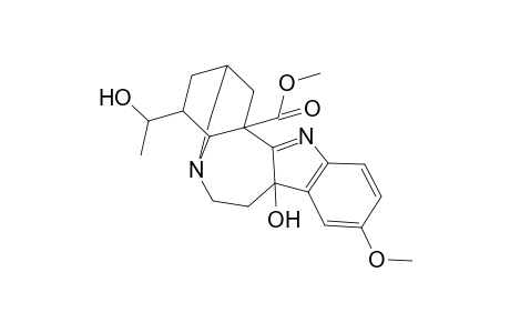 Ibogamine-18-carboxylic acid, 16,17-didehydro-9,17-dihydro-9,20-dihydroxy-12-methoxy-, methyl ester, (20S)-