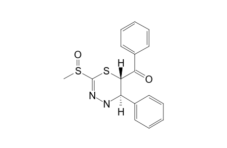 (5R,6S)-6-Benzoyl-2-methylsulfinyl-5-phenyl-5,6-dihydro-4H-1,3,4-thiadiazine