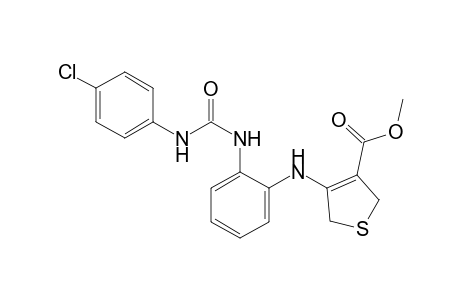 4-{o-[3-(p-chlorophenyl)ureido]anilino}-2,5-dihydro-3-thiophenecarboxylic acid, methyl ester