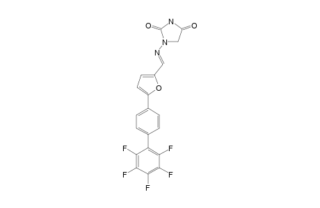 1-[[5-(2,3,4,5,6-Pentafluorophenyl)-furfurylidene]-amino]-imidazolidine-2,4-dione