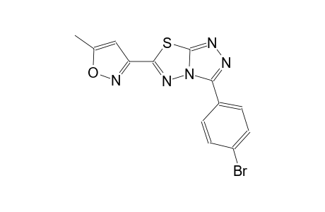 [1,2,4]triazolo[3,4-b][1,3,4]thiadiazole, 3-(4-bromophenyl)-6-(5-methyl-3-isoxazolyl)-