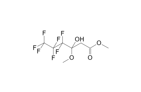 3-HYDROXY-3-METHOXY-4,4,5,5,6,6,6-HEPTAFLUOROHEXANOIC ACID, METHYLESTER, HYDRATE