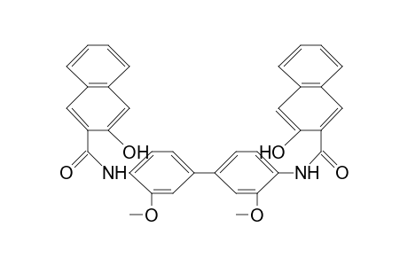 2-Naphthalenecarboxamide, N,N'-(3,3'-dimethoxy[1,1'-biphenyl]-4,4'-diyl)bis[3-hydroxy-