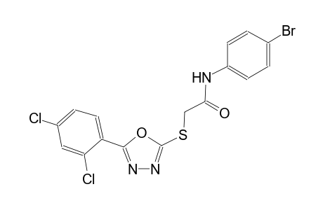 N-(4-bromophenyl)-2-[[5-(2,4-dichlorophenyl)-1,3,4-oxadiazol-2-yl]sulfanyl]acetamide