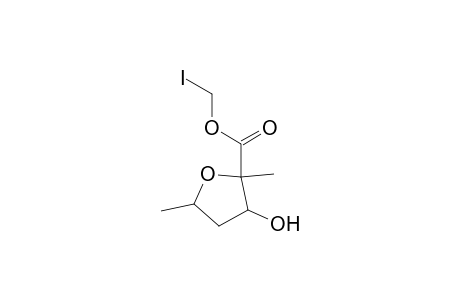Methyl 3-Hydroxy-2-(iodomethyl)-5-methyltetrahydrofuran-2-carboxylate