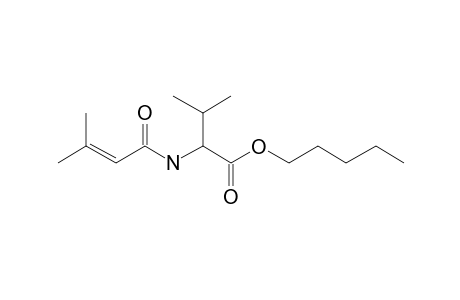 L-Valine, N-(3-methylbut-2-enoyl)-, pentyl ester