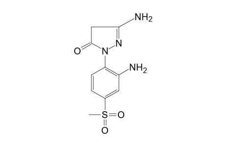 3-amino-1-[2-amino-4-(methylsulfonyl)phenyl]-2-pyrazolin-5-one