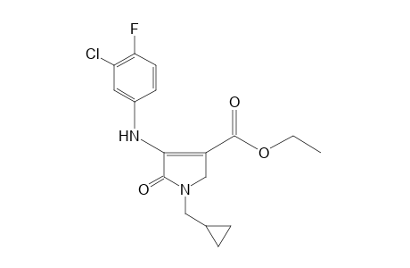 4-(3-CHLORO-4-FLUOROANILINO)-1-(CYCLOPROPYLMETHYL)-5-OXO-3-PYRROLINE-3-CARBOXYLIC ACID, ETHYL ESTER