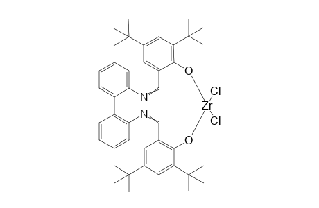 12,14,20,22-tetra-tert-butyl-17,17-dichloro-16,18-dioxa-8,26-diaza-17-zirconapentacyclo[25.4.0.0(2,7).0(10,15).0(19,24)]hentriaconta-1(27),2,4,6,8,10,12,14,19(24),20,22,25,28,30-tetradecaene