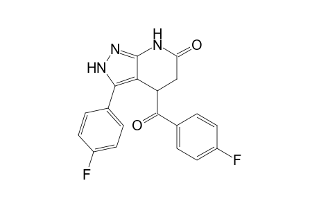 4-(4-Fluorobenzoyl)-3-(4-fluorophenyl)-2,4,5,7-tetrahydro-6H-pyrazolo[3,4-b]pyridin-6-one