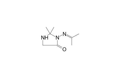 2,2-Dimethyl-3-[(1-methylethylidene)amino]-4-imidazolidinone