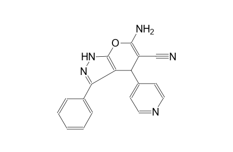 6-amino-3-phenyl-4-(4-pyridinyl)-1,4-dihydropyrano[2,3-c]pyrazole-5-carbonitrile