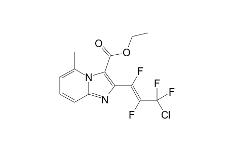 Ethyl 2-(1-chloroperfluoroprop-1-enyl)-5-methylimidazo[1,2-a]pyridine-1-carboxylate