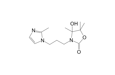 4-Hydroxy-4,5,5-trimethyl-3-[3-(2-methyl-1H-imidazol-1-yl)propyl]-1,3-oxazolidin-2-one