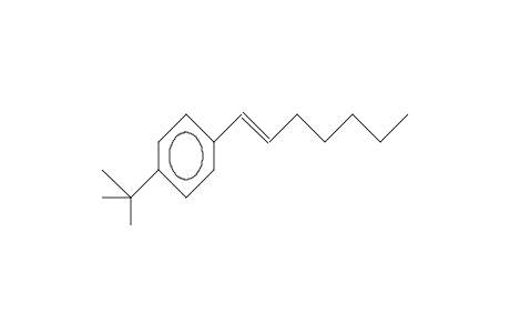 Benzene, 1-(1,1-dimethylethyl)-4-(1-heptenyl)-, (E)-