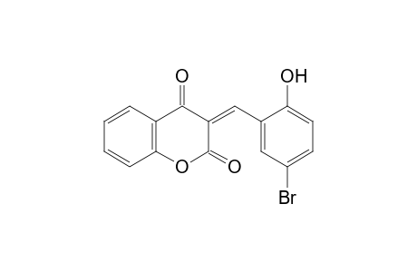 (3Z)-3-(5-bromo-2-hydroxy-benzylidene)chroman-2,4-quinone