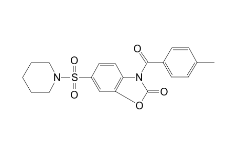 3-(4-Methyl-benzoyl)-6-(piperidine-1-sulfonyl)-3H-benzooxazol-2-one