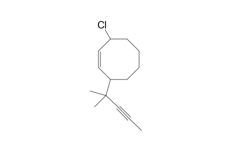 cis/Trans-3-chloro-8-(1,1-dimethyl-2-butinyl)-1-cyclooctene