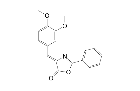 2-Phenyl-(4Z)-(3,4-dimethoxybenzylidene)-5(4H)-oxazolone