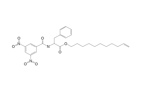 Phenylalanine, N-(3,5-dinitrobenzoyl)-, 10-undecen-1-yl ester