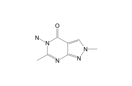 5-amino-2,6-dimethyl-2H-pyrazolo[3,4-d]pyrimidin-4(5H)-one