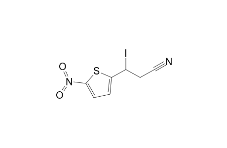 2-Nitro-5-(1-iodo-2-cyanoethyl)thiophene