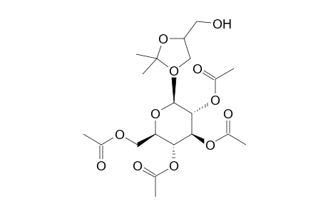 3-O-[ 2',3',4',6'-tetra-O-Acetyl- .beta.-D-glucopyranosyl]-1,2-O-isopropylidene-glycerol