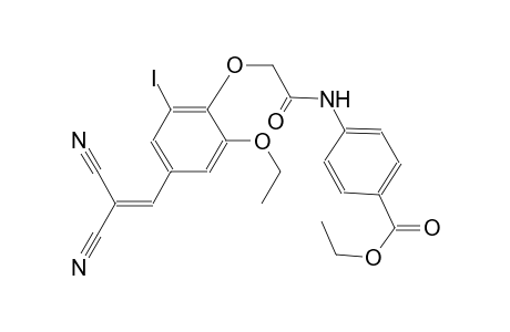 ethyl 4-({[4-(2,2-dicyanovinyl)-2-ethoxy-6-iodophenoxy]acetyl}amino)benzoate