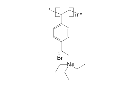 Poly[1-(triethylammonioethyl)-4-vinylbenzene bromide]