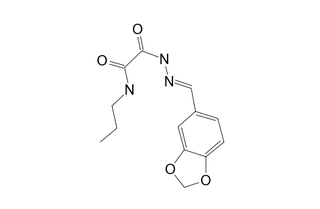 2-Oxo-2-(piperonylidenehydrazino)-N-propylacetamide