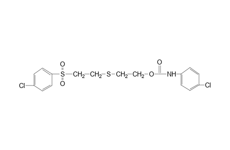 2-{{2-[(p-chlorophenyl)sulfonyl]ethyl}thio}ethanol, p-chlorocarbanilate