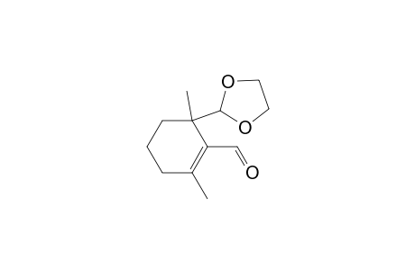 2,6-Dimethyl-6-ethylenedioxymethyl-1-cyclohexene-1-carbaldehyde