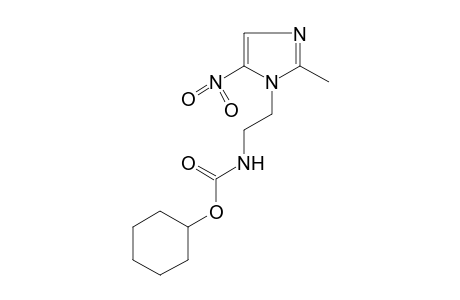 [2-(2-methyl-5-nitroimidazol-1-yl)ethyl]carbamic acid, cyclohexyl ester