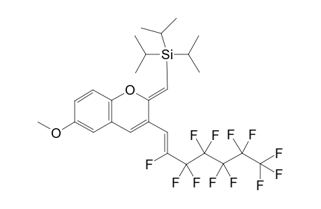 2-(Z)-Triisopropylsilylmethylene-3-(Z)-2-fluoro-2-undecafluoropentylethenyl-6-methoxy-2H-chromene