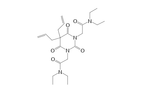 5,5-DIALLYLDIHYDRO-N,N,N',N'-TETRAETHYL-2,4,6-TRIOXO-1,3(2H,4H)-PYRIMIDINEDIACETAMIDE