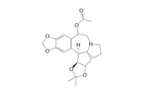 5H-[1,3]Dioxolo[4,5-h]-1,3-dioxolo[4,5]cyclopenta[1,2-a]pyrrolo[2,1-b][3]benzazepine, cephalotaxine deriv.
