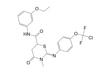 2H-1,3-thiazine-6-carboxamide, 2-[[4-(chlorodifluoromethoxy)phenyl]imino]-N-(3-ethoxyphenyl)tetrahydro-3-methyl-4-