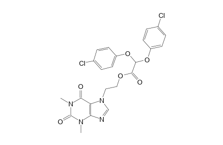 7-(2-hydroxyethyl)theophylline, bis(p-chlorophenoxy)acetate