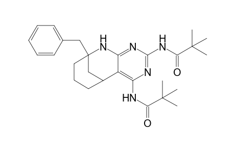 2,4-Bis(pivaloylamino)-9-benzyl-5,6,7,8,9,10-hexahydro-5,9-methanopyrimido[4,5-b]azocine