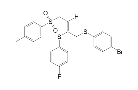 (Z)-1-[(p-bromophenyl)thio]-2-[(p-fluorophenyl)thio]-4-(p-tolylsulfonyl)-2-butene