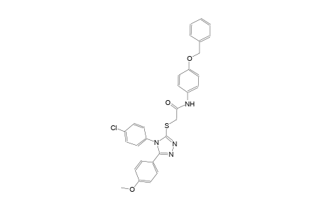 N-[4-(benzyloxy)phenyl]-2-{[4-(4-chlorophenyl)-5-(4-methoxyphenyl)-4H-1,2,4-triazol-3-yl]sulfanyl}acetamide