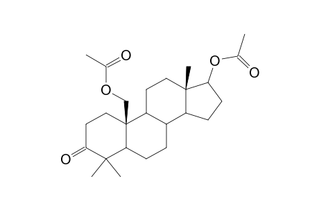 17-(Acetyloxy)-4,4-dimethyl-3-oxoandrostan-19-yl acetate