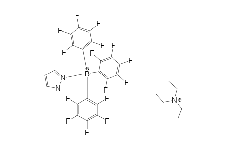 TRIETHYLAMMONIUM-[TRIS-(PENTAFLUOROPHENYL)]-(1H-PYRAZOL-1-YL)-BORATE