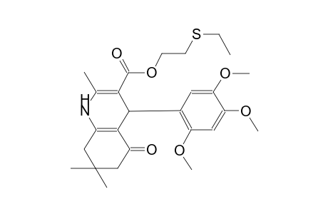 3-quinolinecarboxylic acid, 1,4,5,6,7,8-hexahydro-2,7,7-trimethyl-5-oxo-4-(2,4,5-trimethoxyphenyl)-, 2-(ethylthio)ethyl ester