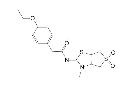 benzeneacetamide, 4-ethoxy-N-((2Z)-tetrahydro-3-methyl-5,5-dioxidothieno[3,4-d]thiazol-2(3H)-ylidene)-