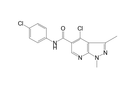 4,4'-dichloro-1,3-dimethyl-1H-pyrazolo[3,4-b]pyridine-5-carboxanilide