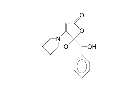 5-Hydroxybenzyl-5-methoxy-4-(pyrrolidin-1-yl)-furan-2(5H)-one